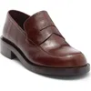 Jeffrey Campbell Rotary Penny Loafer In Brown