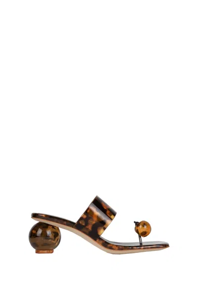 Jeffrey Campbell Sandal With Heel In Brown