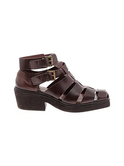 Pre-owned Jeffrey Campbell Sandals In Burgundy