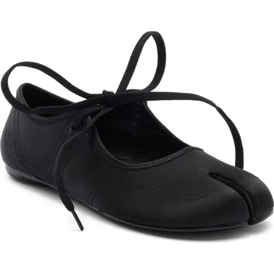 Jeffrey Campbell Saturna Split Toe Mary Jane Flat In Black