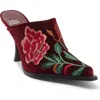 Jeffrey Campbell Savannah Embroidered Mule In Multi