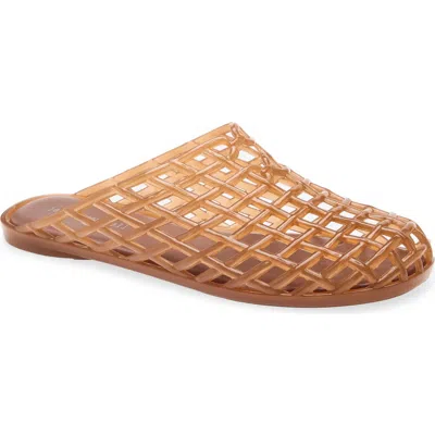 Jeffrey Campbell Sea Glass Jelly Mule In Brown