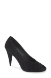 Jeffrey Campbell Sherille Peep Toe Pump In Black Suede