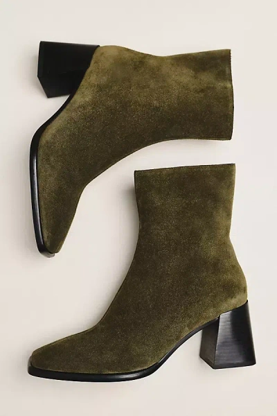 Jeffrey Campbell Sherpal-2 Short Boots In Green