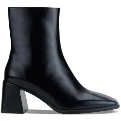 Jeffrey Campbell Sherpal2 Womens Zipper Leather Ankle Boots In Black