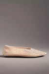 Jeffrey Campbell Shining Perforated Flats In Beige