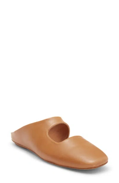Jeffrey Campbell Siesta Leather Mule In Brown