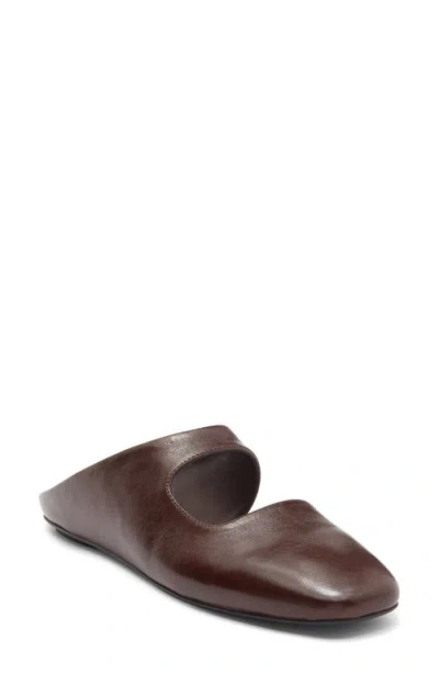 Jeffrey Campbell Siesta Leather Mule In Brown