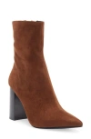 Jeffrey Campbell Siren Bootie In Brown Suede
