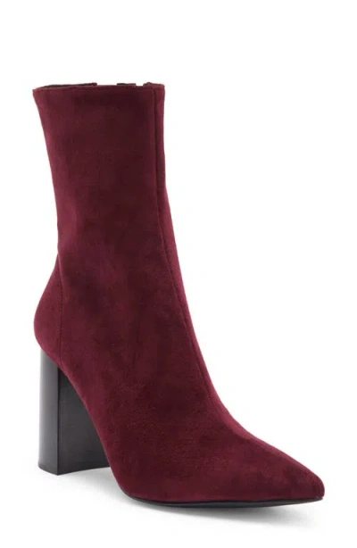 Jeffrey Campbell Siren Bootie In Wine Suede