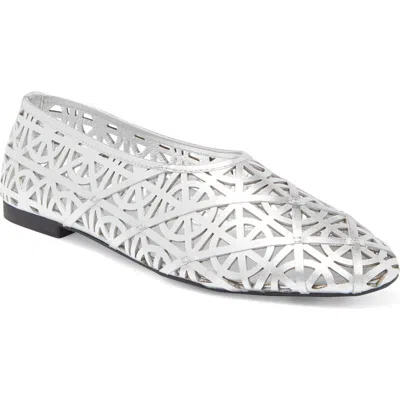 Jeffrey Campbell Skylark Flat In Silver