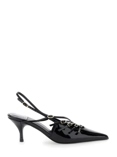 JEFFREY CAMPBELL JEFFREY CAMPBELL SLEEK OUTLINE PATENT PUMPS WITH ELEGANT DETAILING