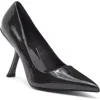 Jeffrey Campbell Sling It Pointed Toe Pump In Dark Grey Patent