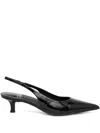 Jeffrey Campbell Slingback Pointed Pumps In Black