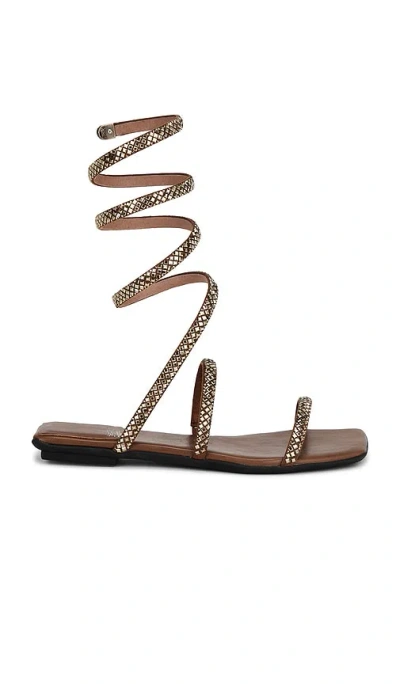 Jeffrey Campbell Slinked Sandals In Tan Bronze