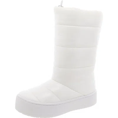 Jeffrey Campbell Snowed2 Womens Platform Warm Winter & Snow Boots In White