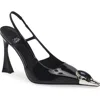 Jeffrey Campbell Sorcerer Pointed Toe Slingback Pump In Black