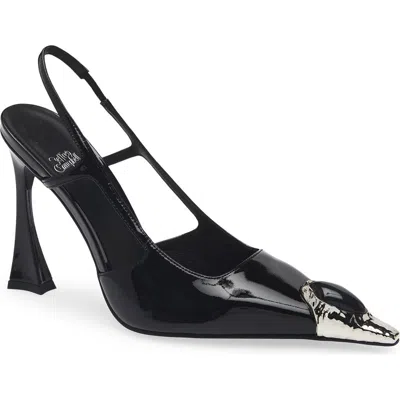 Jeffrey Campbell Sorcerer Pointed Toe Slingback Pump In Black