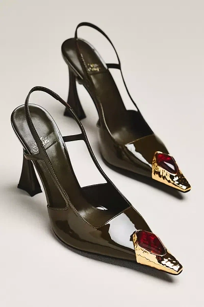 Jeffrey Campbell Sorcerer Slingback Heels In Black