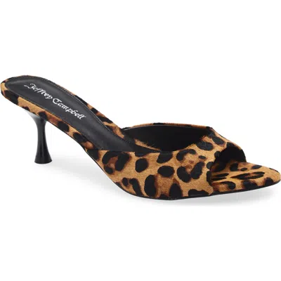 Jeffrey Campbell Spy-kid Slide Sandal In Animal Print
