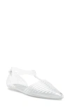 Jeffrey Campbell Squeaky Jelly Flat In Clear