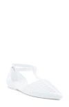 Jeffrey Campbell Squeaky Jelly Flat In White