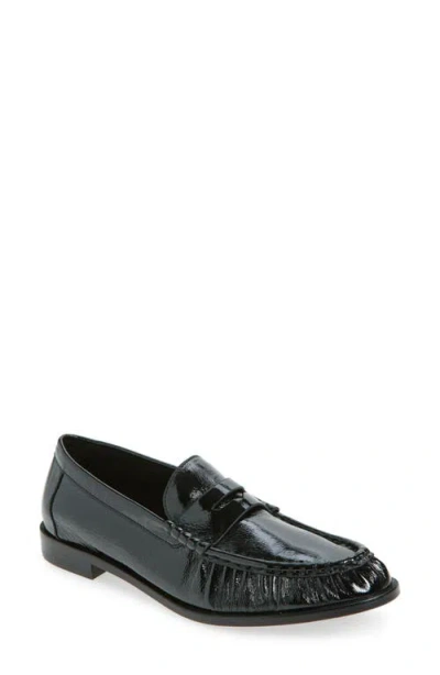 Jeffrey Campbell Stallone Penny Loafer In Black