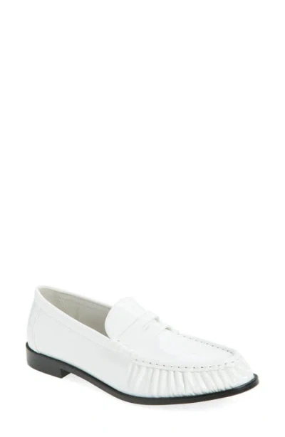 Jeffrey Campbell Stallone Penny Loafer In White