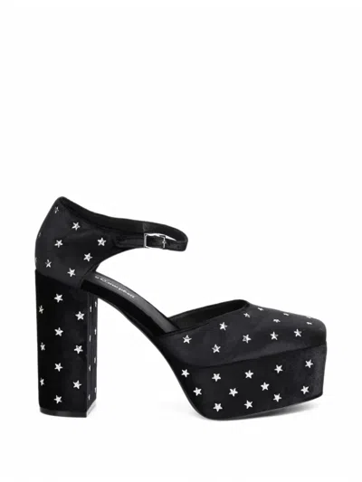 Jeffrey Campbell Star-embellished Platform Pumps In Black