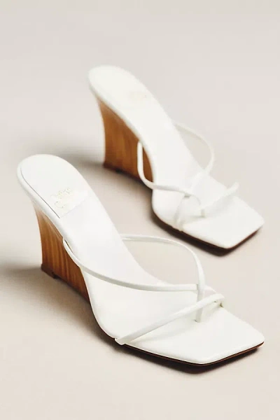 Jeffrey Campbell Strappy Wedge Heels In White