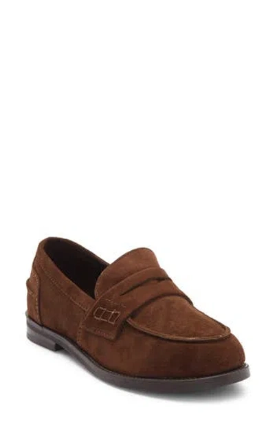Jeffrey Campbell Studentz Penny Loafer In Brown