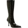 Jeffrey Campbell Women's Stunna Knee-high Dress Boots In Animal Print