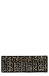 Jeffrey Campbell Suede Clutch In Black-silverold