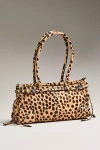 Jeffrey Campbell Suede East West Shoulder Bag In Brown