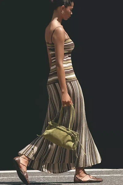 Jeffrey Campbell Suede East West Shoulder Bag In Green