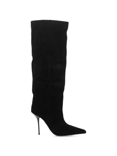 Jeffrey Campbell Suede Pointed-toe Boots In Black