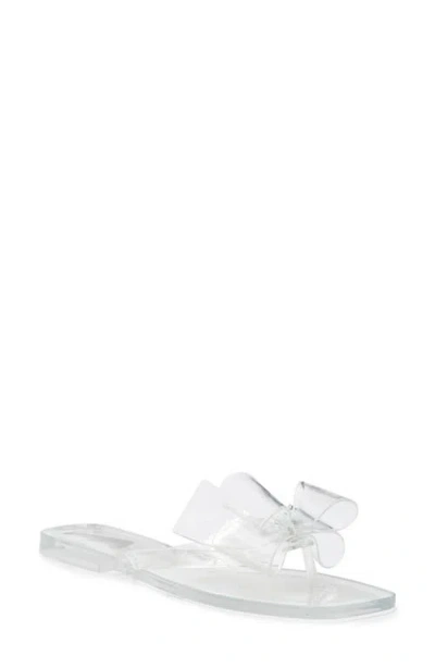 Jeffrey Campbell Sugary Flip Flop In Clear