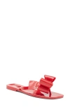 Jeffrey Campbell Sugary Flip Flop In Red Shiny