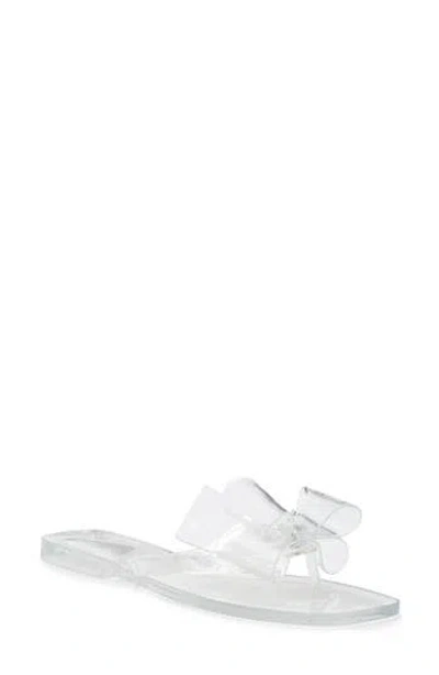 Jeffrey Campbell Sugary Flip Flop In Transparent