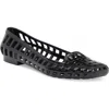 Jeffrey Campbell Sunnie Jelly Loafer Flat In Black