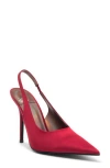 Jeffrey Campbell Surpass Slingback Pointed Toe Pump In Red