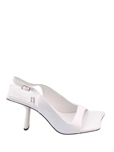 Jeffrey Campbell Surrealist Sandals In White