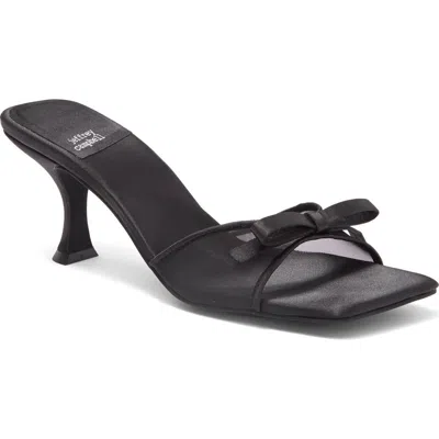 Jeffrey Campbell Sweet On U Kitten Heel Slide Sandal In Black