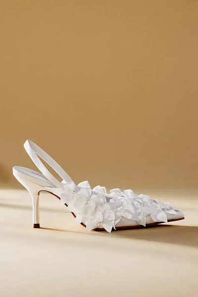 Jeffrey Campbell Sweet Pea Bow Heels In White