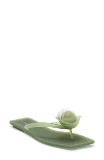 Jeffrey Campbell Sweeten Flip Flop In Green