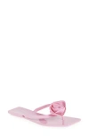 Jeffrey Campbell 3d Flower Thong Sandals In Pink
