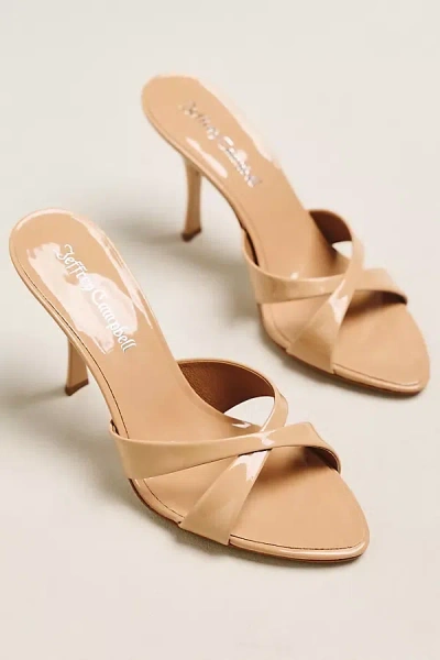 Jeffrey Campbell Symone Cross-strap Heels In Neutral