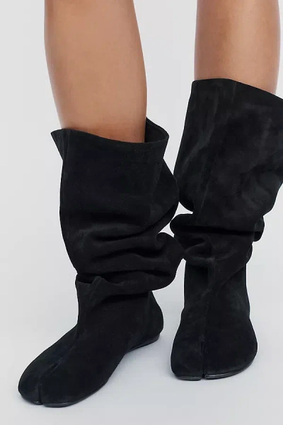 Jeffrey Campbell Tabi Herring Scrunch Boots In Black