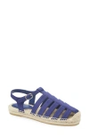 Jeffrey Campbell Tan Lines Espadrille Fisherman Sandal In Purple
