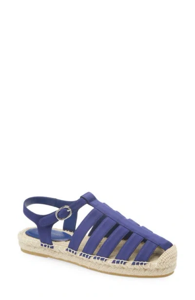 Jeffrey Campbell Tan Lines Espadrille Fisherman Sandal In Purple